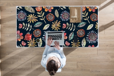 Tapis de bureau Fleurs colorées