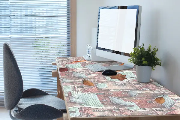 Tapis de bureau Ville automnale