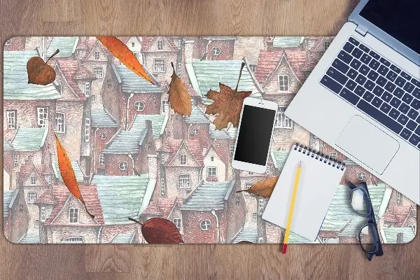 Tapis de bureau Ville automnale