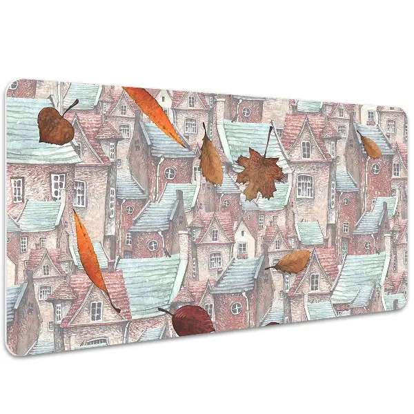 Tapis de bureau Ville automnale