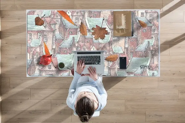 Tapis de bureau Ville automnale
