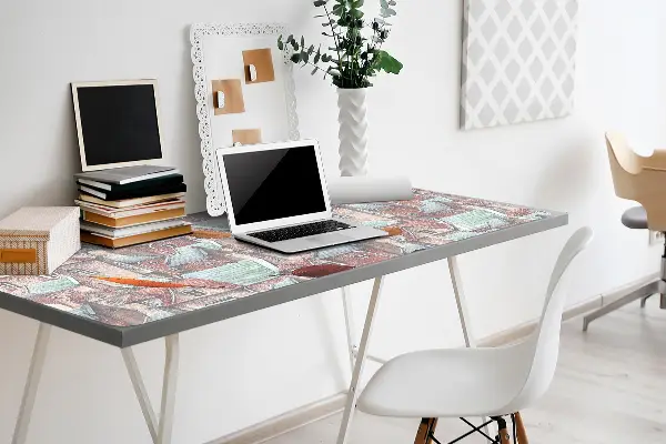 Tapis de bureau Ville automnale
