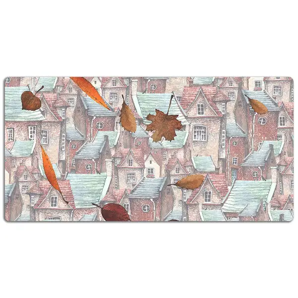 Tapis de bureau Ville automnale