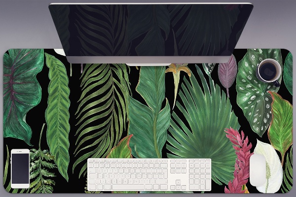 Protège bureau Feuilles tropicales
