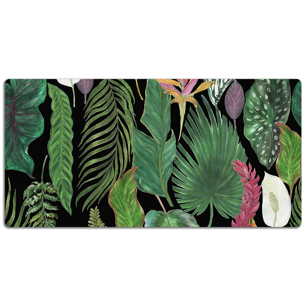 Protège bureau Feuilles tropicales