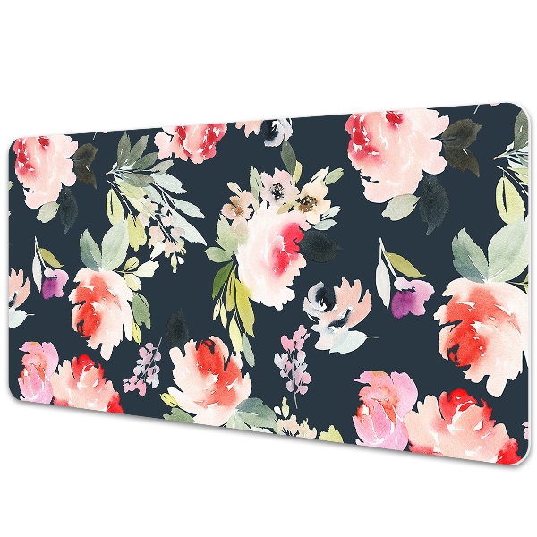 Tapis de bureau Fleurs peintes