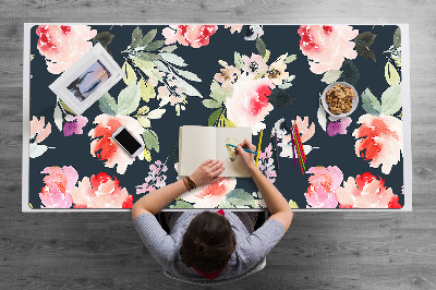 Tapis de bureau Fleurs peintes