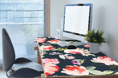 Tapis de bureau Fleurs peintes