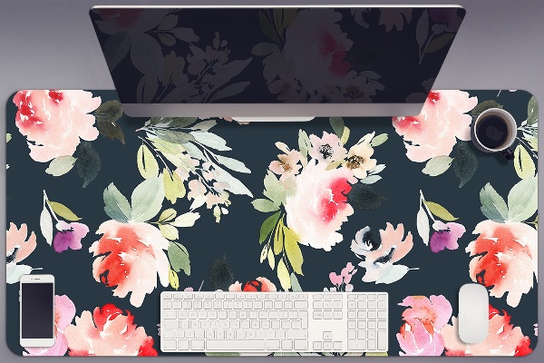 Tapis de bureau Fleurs peintes