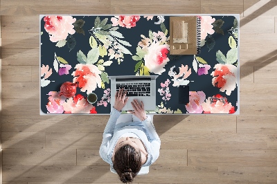 Tapis de bureau Fleurs peintes