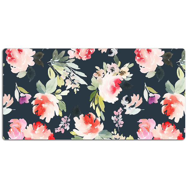 Tapis de bureau Fleurs peintes