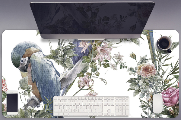 Sous main de bureau Perroquet
