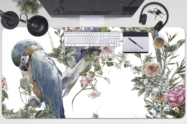 Sous main de bureau Perroquet
