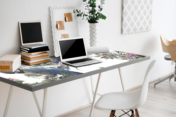 Sous main de bureau Perroquet