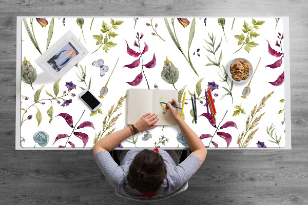 Sous-main bureau Fleur botanique
