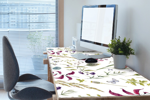 Sous-main bureau Fleur botanique