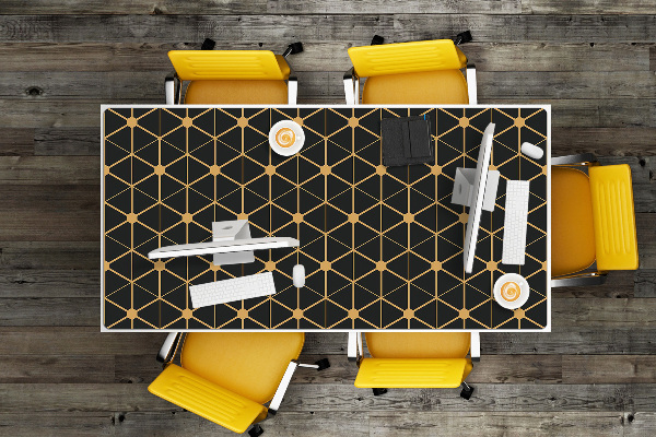 Sous main de bureau Hexagonal