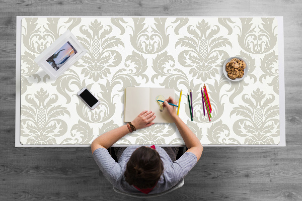 Sous-main bureau Papier peint floral