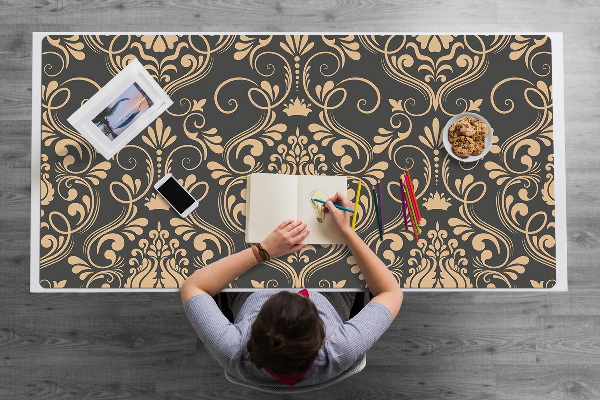 Sous-main bureau Ornement doré