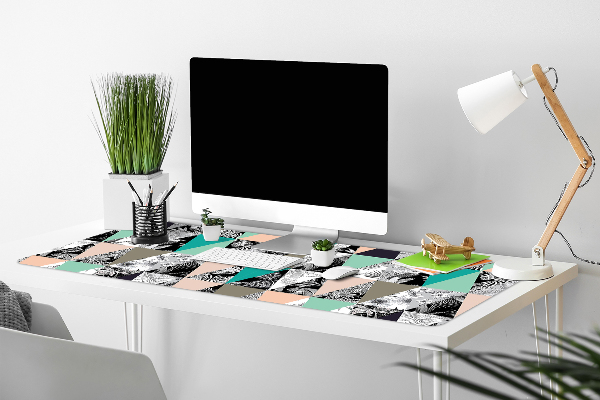 Sous-main bureau Patchwork tropical