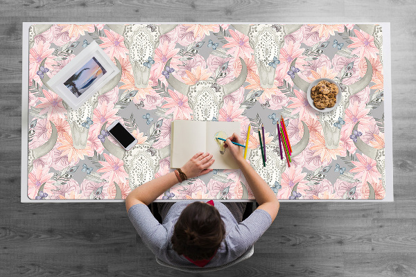 Sous main de bureau Crâne