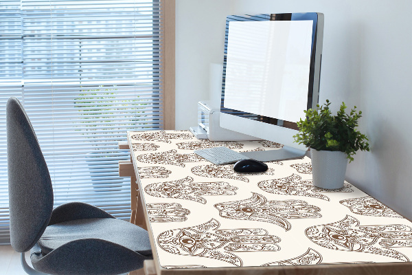 Sous-main bureau Symbole brun