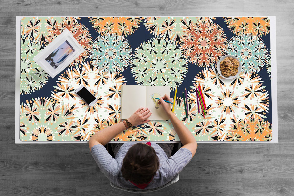 Sous-main bureau Mandalas colorés