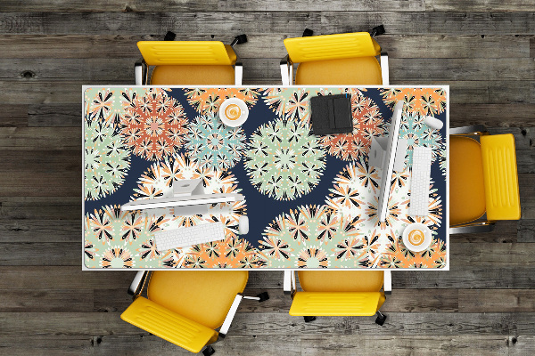 Sous-main bureau Mandalas colorés