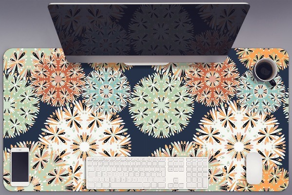 Sous-main bureau Mandalas colorés