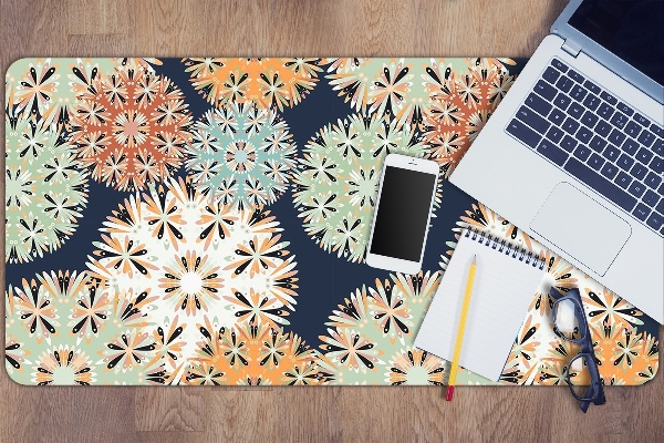 Sous-main bureau Mandalas colorés