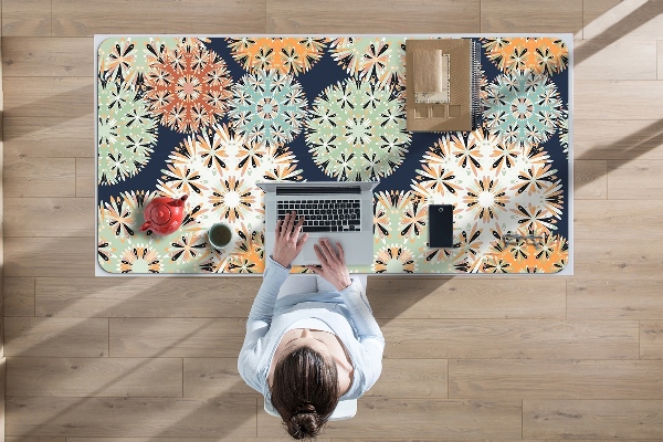 Sous-main bureau Mandalas colorés