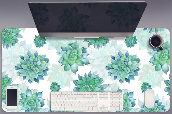 Sous main de bureau Succulents