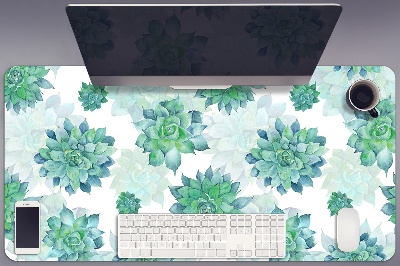 Sous main de bureau Succulents