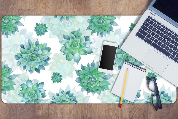 Sous main de bureau Succulents