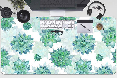 Sous main de bureau Succulents