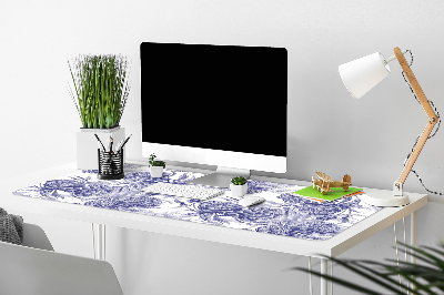 Protège bureau Pivoines violettes