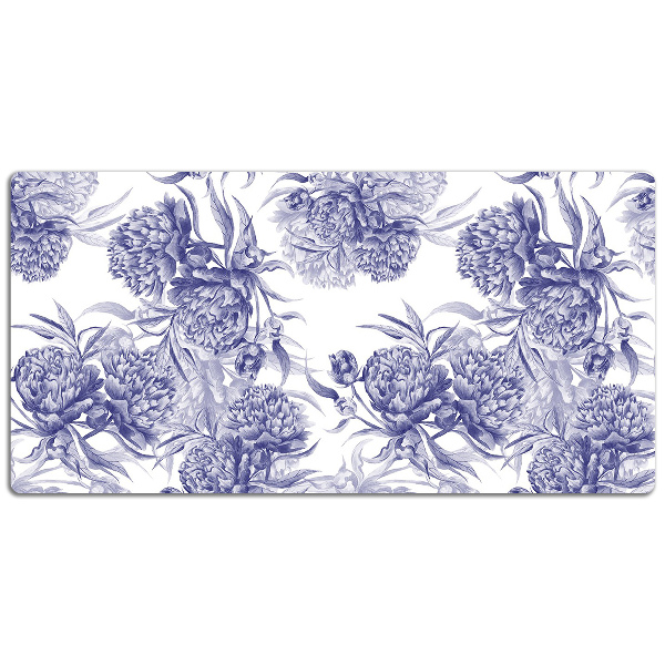 Protège bureau Pivoines violettes