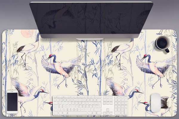 Tapis de bureau Grue danser