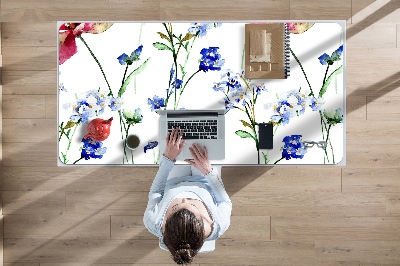 Tapis de bureau Fleurs peintes