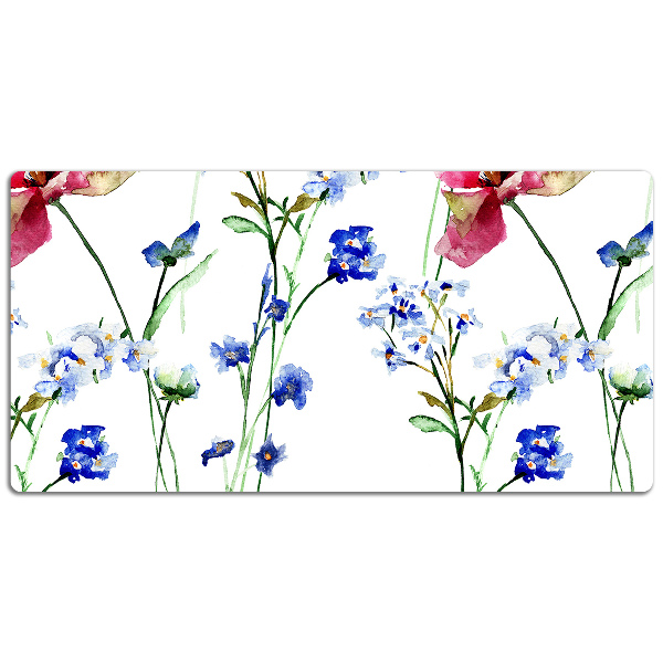 Tapis de bureau Fleurs peintes