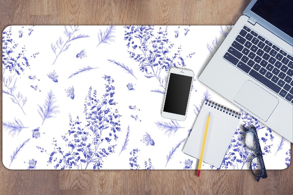Sous-main bureau Lavande aquarelle