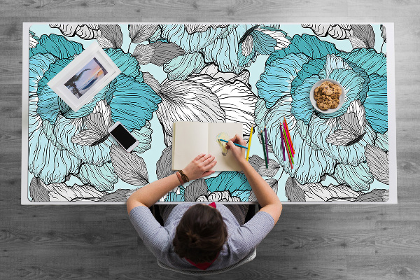 Sous-main bureau Composition florale