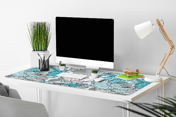 Sous-main bureau Composition florale