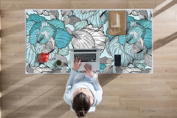 Sous-main bureau Composition florale