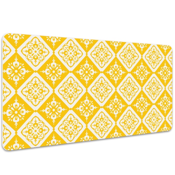 Sous-main bureau Modèle jaune-blanc