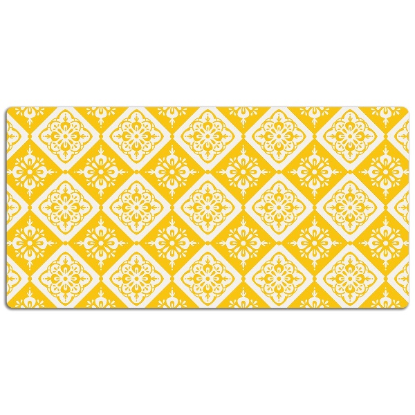 Sous-main bureau Modèle jaune-blanc