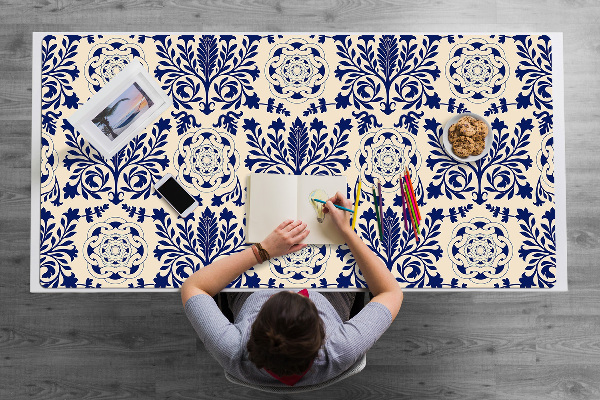 Sous-main bureau Modèle bleu