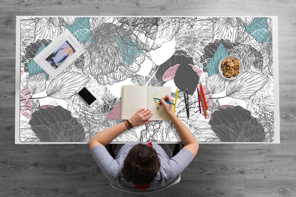 Sous main de bureau Motif floral