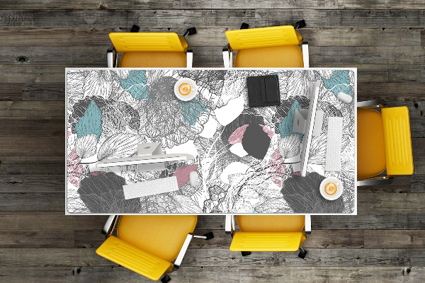 Sous main de bureau Motif floral
