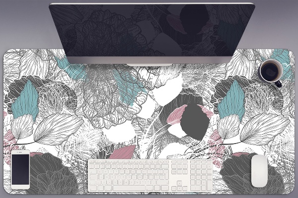 Sous main de bureau Motif floral